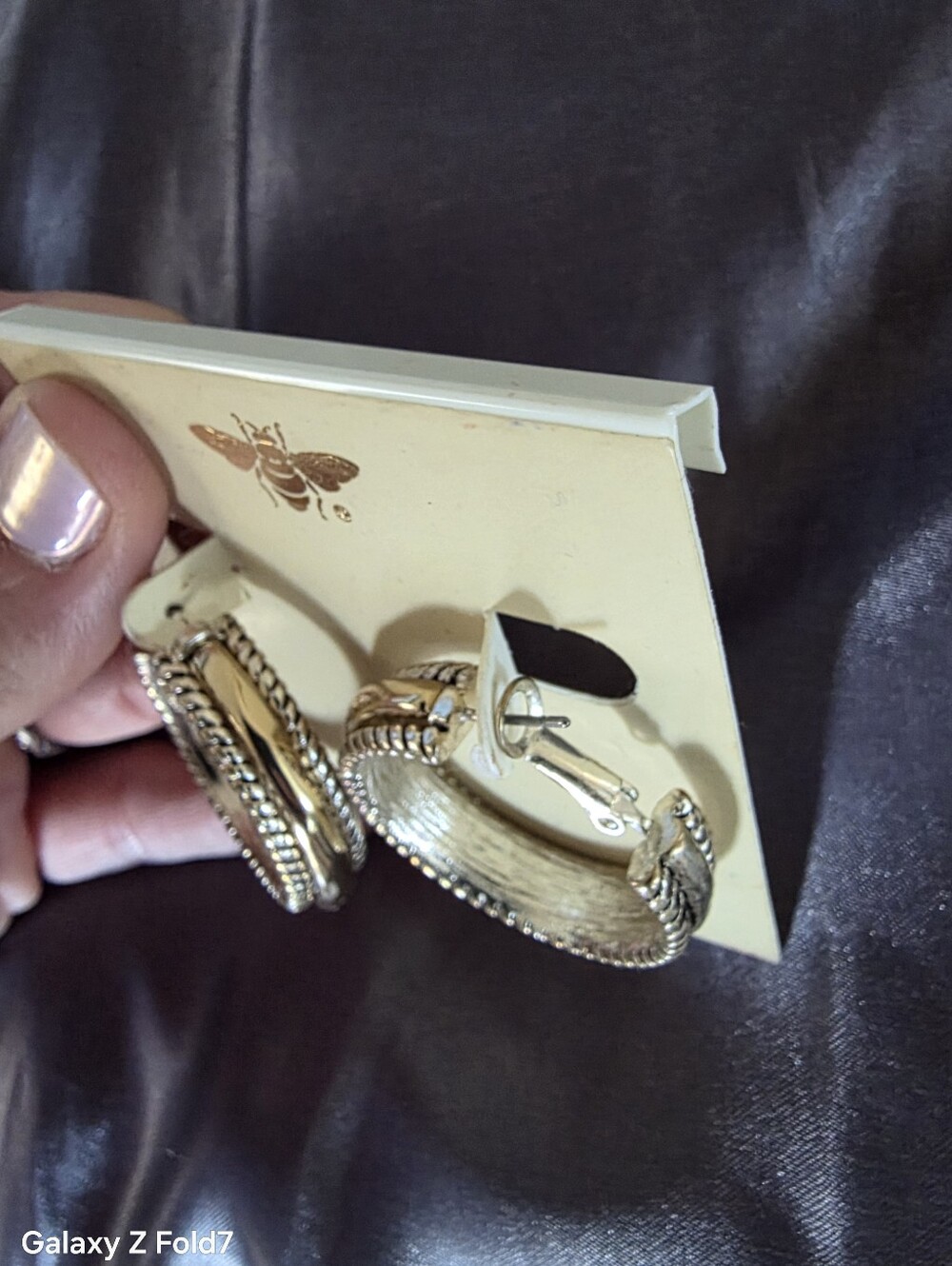 Designer Inspired 2 Tone Gold Silver Leverback Hoop Earrings